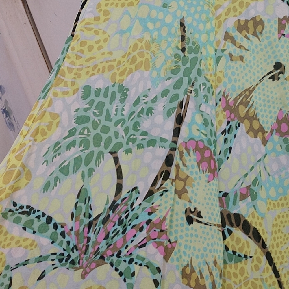 Vintage Skirt Elliot Lauren Flouncy Print Panel - Picture 6 of 8